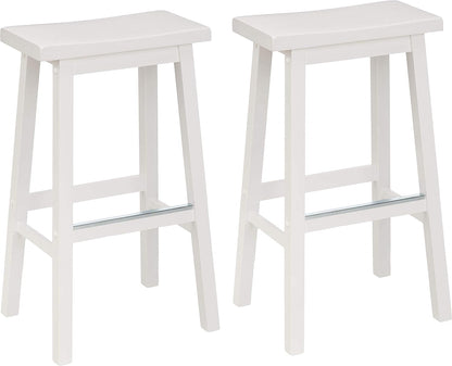 Tienda Basics Taburete de madera maciza para encimera de cocina, 29 pulgadas de