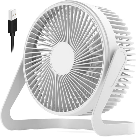 Ventilador de escritorio de 9 pulgadas, ventilador USB de 2 velocidades, fuerte...