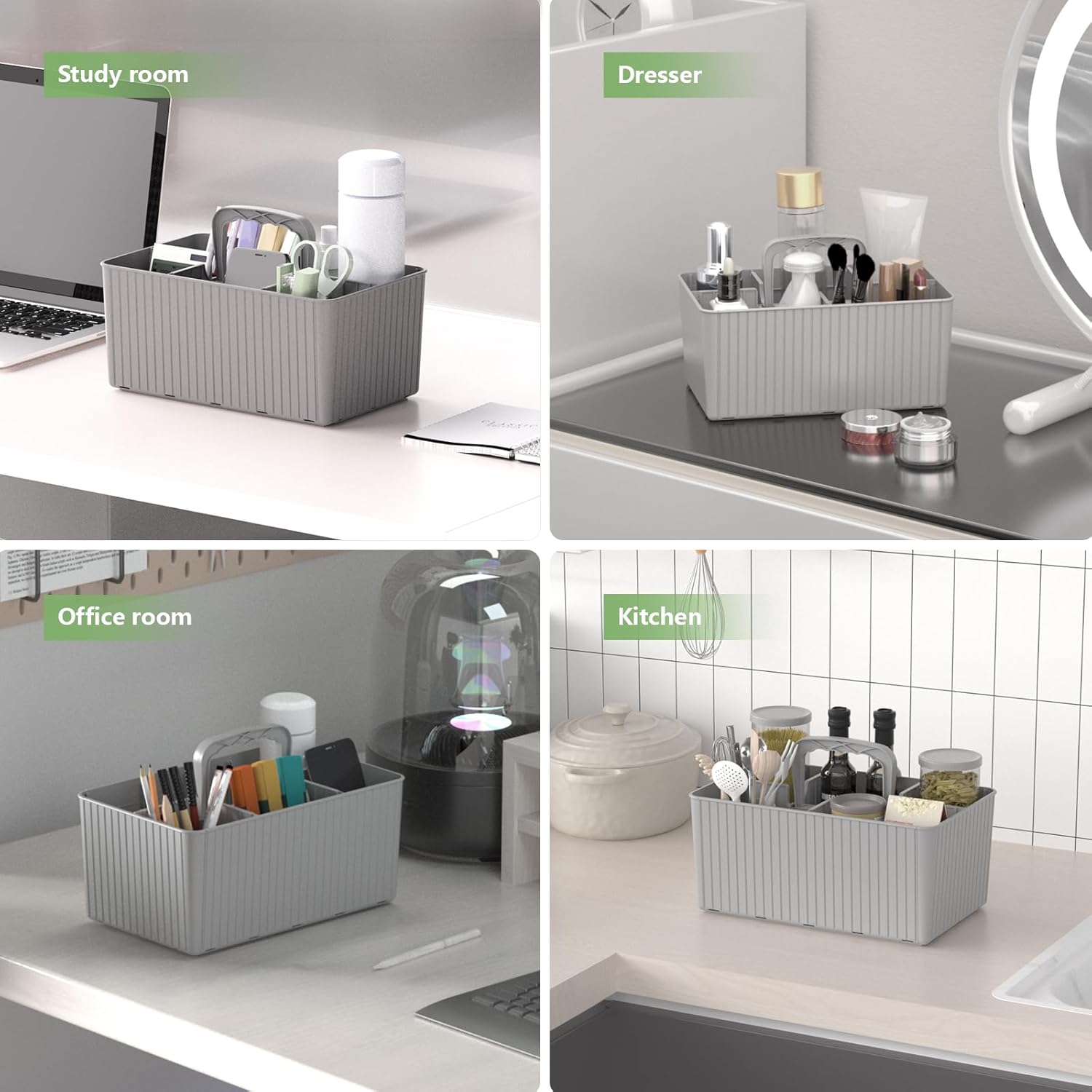 Organizador portátil de plástico para ducha, organizador de baño y...