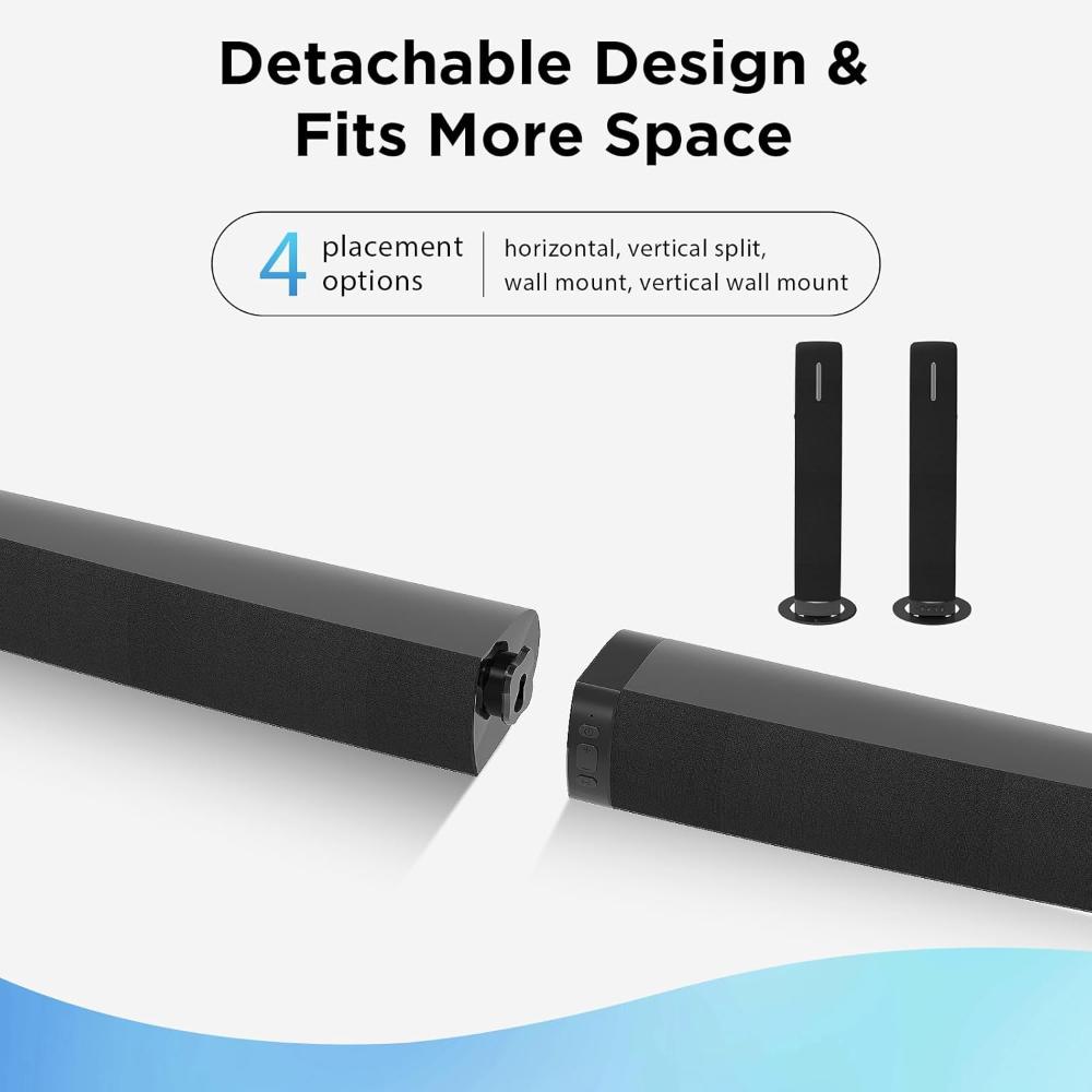 Barra de sonido para Smart TV, con sonido de 90 W