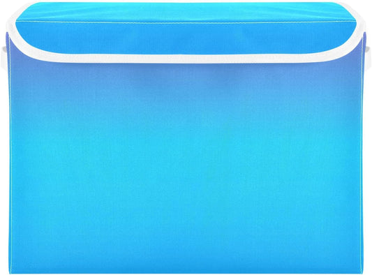 Pink Blue Gradient Fabric Bins, Large Capacity Stackable Storage, Closet