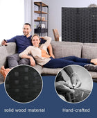 Divisor de ambientes de 6 pies, pantalla plegable de 4 paneles, separadores de...