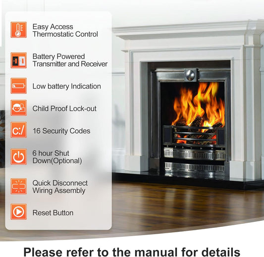 Kit de control remoto de chimenea RCST, para ambient Majestic Vermont-castings...