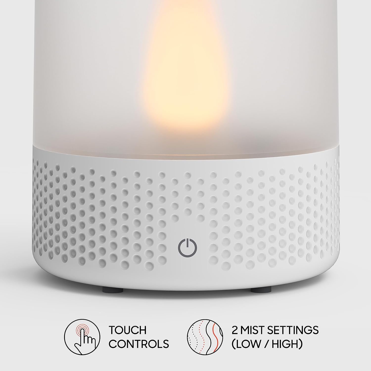 Sharper Image VOTIV 7 Humidificador ultrasónico con luz de vela sin llama,...