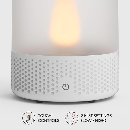 Sharper Image VOTIV 7 Humidificador ultrasónico con luz de vela sin llama,...