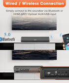 Bestisan - Barras de sonido para TV, barra de sonido pequeña de 16 pies50 W...
