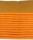 Toalla de tela Shammy naranja, extra grande, súper absorbente, a granel,