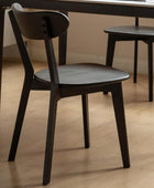 Sillas de comedor 100% de madera de roble macizo, sillas de comedor modernas de