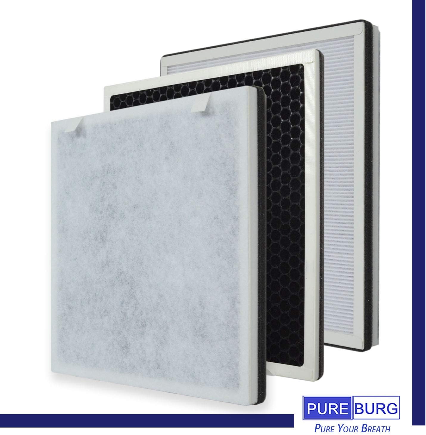 PUREBURG Filtros de repuesto compatibles con purificador de aire VAVA VA-EE004,...