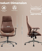 ovios Silla de oficina ergonómica, moderna silla de escritorio para...