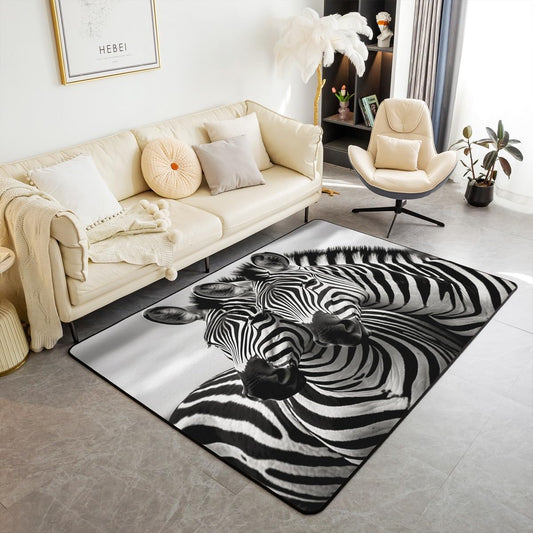 Alfombras de cebra para sala de estar, dormitorio, alfombras decorativas, color...
