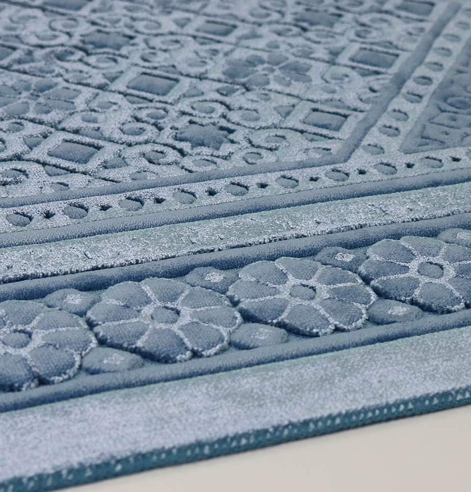 Alfombra de oración de terciopelo, alfombra turca Janamaz Sajada de felpa suave