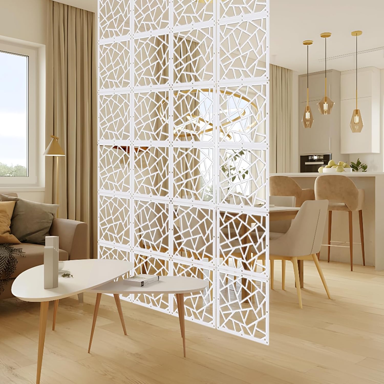 12 paneles divisores de habitación para colgar, separadores de pantalla de...