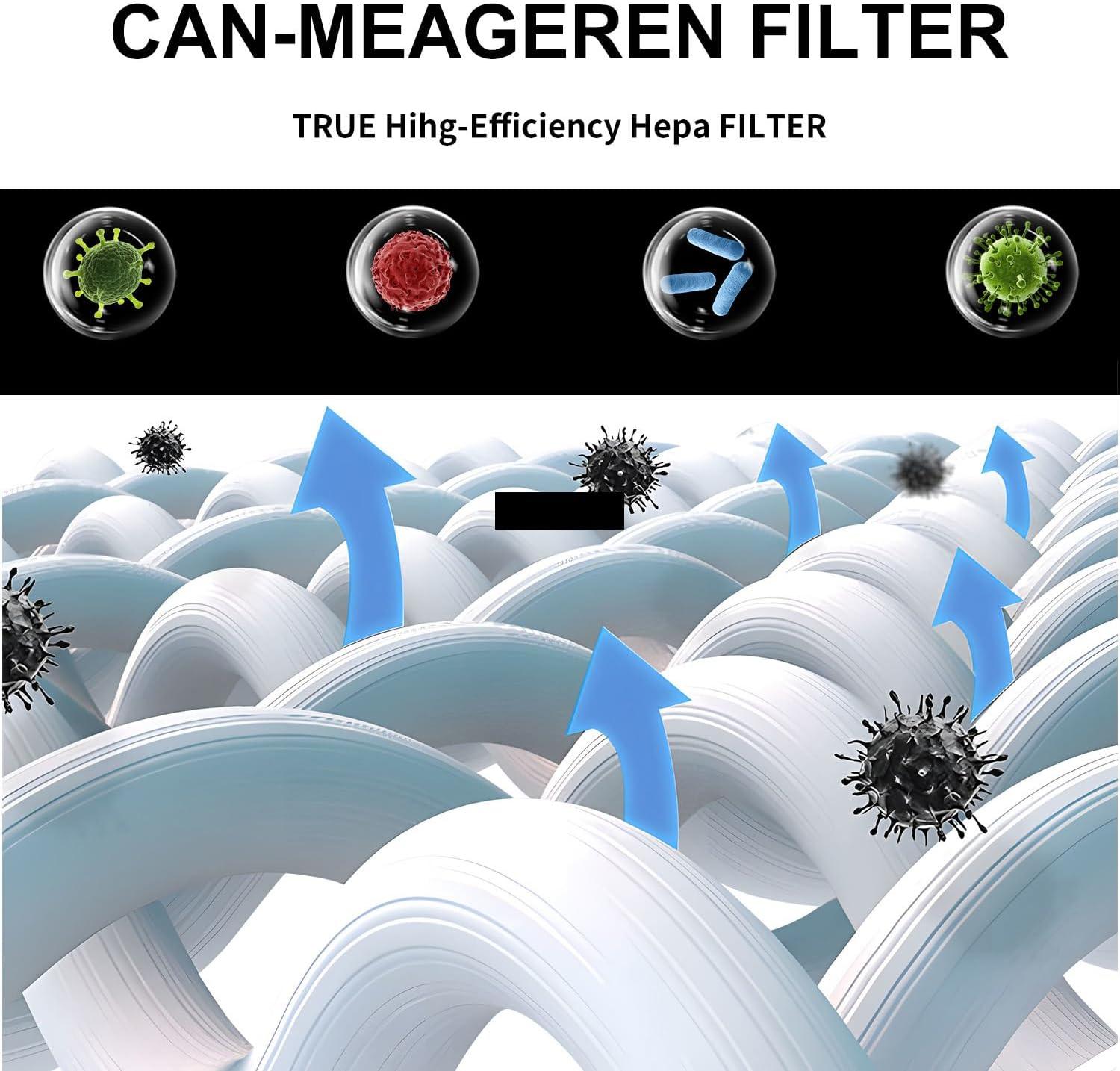 Filtro HEPA H13 de repuesto compatible con LEVOIT Core 600S Core 600S-RF-PA
