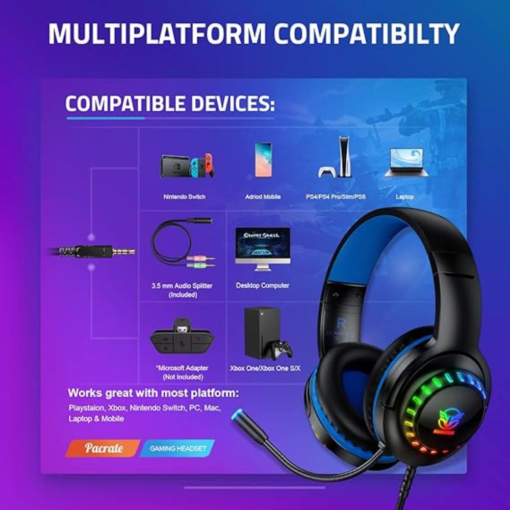 Auriculares para videojuegos Pacrate