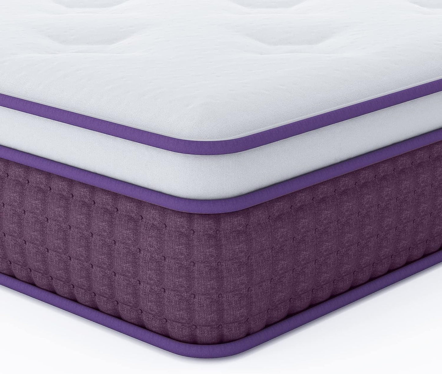 Twin Mattress, 12 Inch Hybrid Twin Mattress, Twin Size Mattress in a Box, Plush