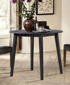 Mesa de cocina de madera de 35.8 pulgadas, mesa redonda plegable expandible