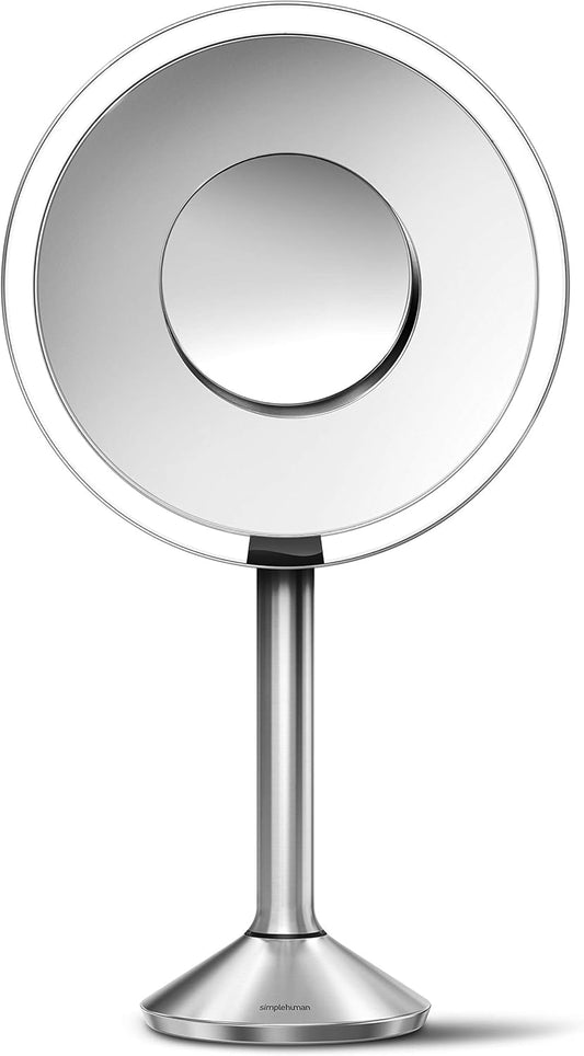 Espejo con sensor Simplehuman de 8 pulgadas, profesional (temperatura y color...