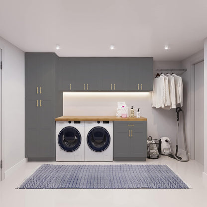 LOVMOR Armario de pared y armario de cocina, botiquín, gabinete de baño montado