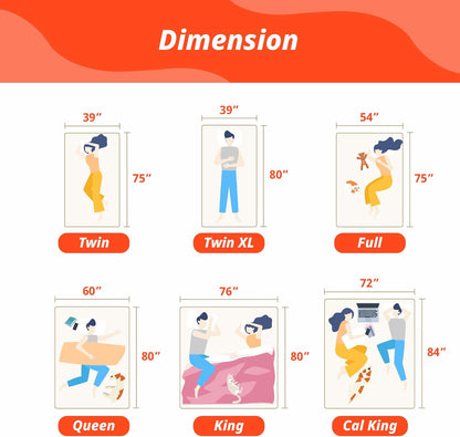 PrimaSleep Colchón matrimonial de espuma viscoelástica de gel de 10 pulgadas,