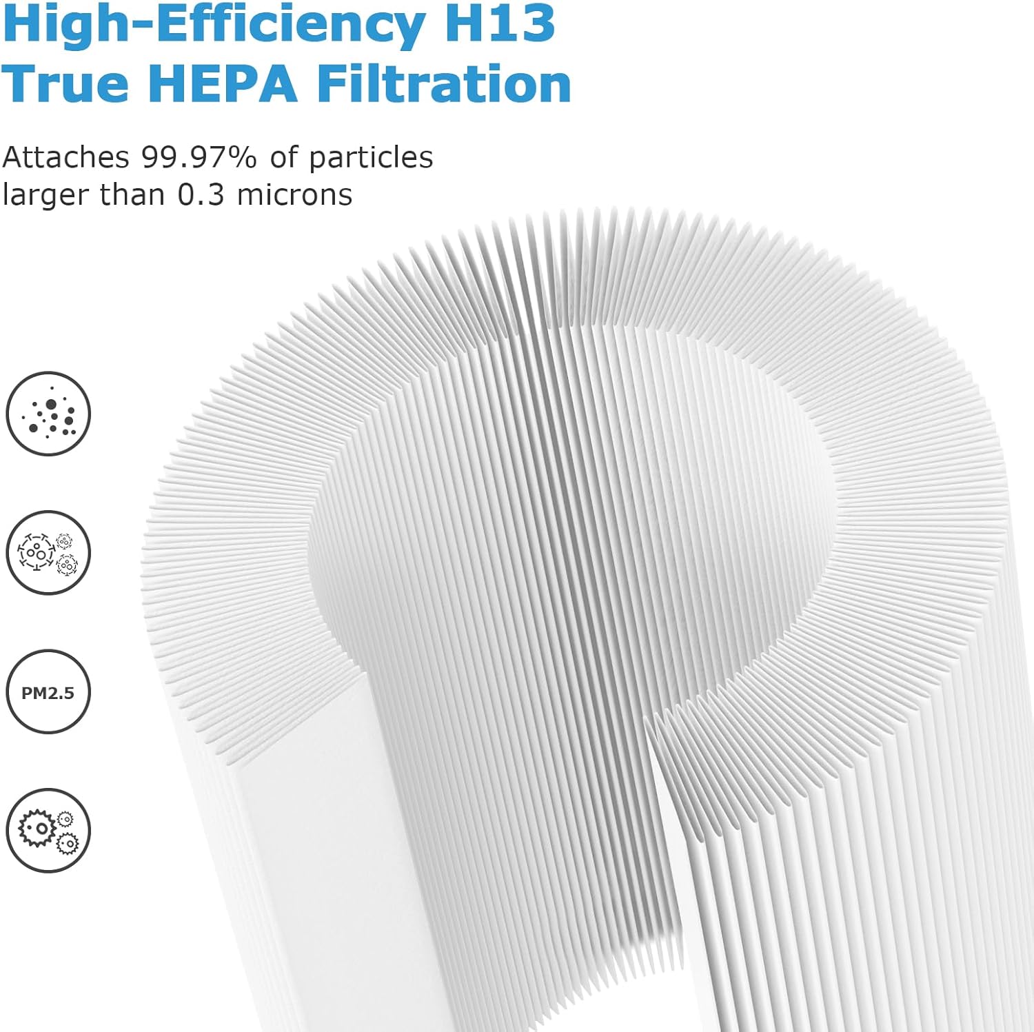 PU-P05AC201B - Filtro de repuesto True HEPA para purificador de aire Fulminare...