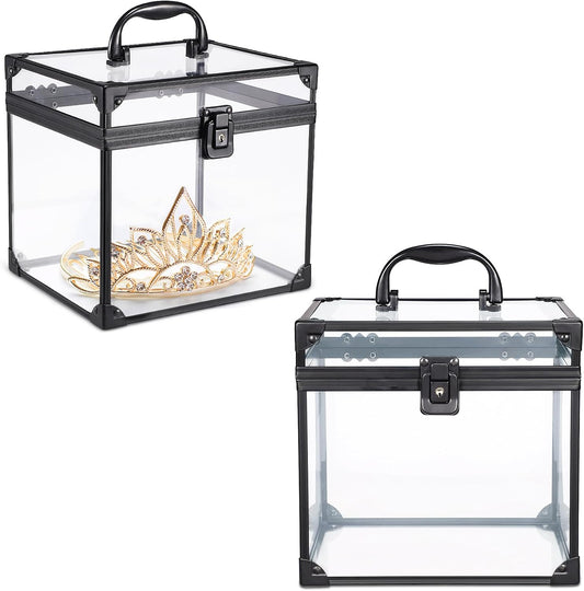 Noverlife Caja de corona portátil para concursos, 8 x 7 x 7.5 pulgadas, estuche...
