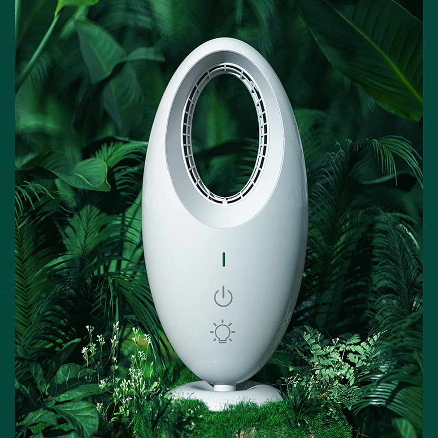 Ventilador de escritorio sin aspas  Ventilador de mesa pequeño con control...
