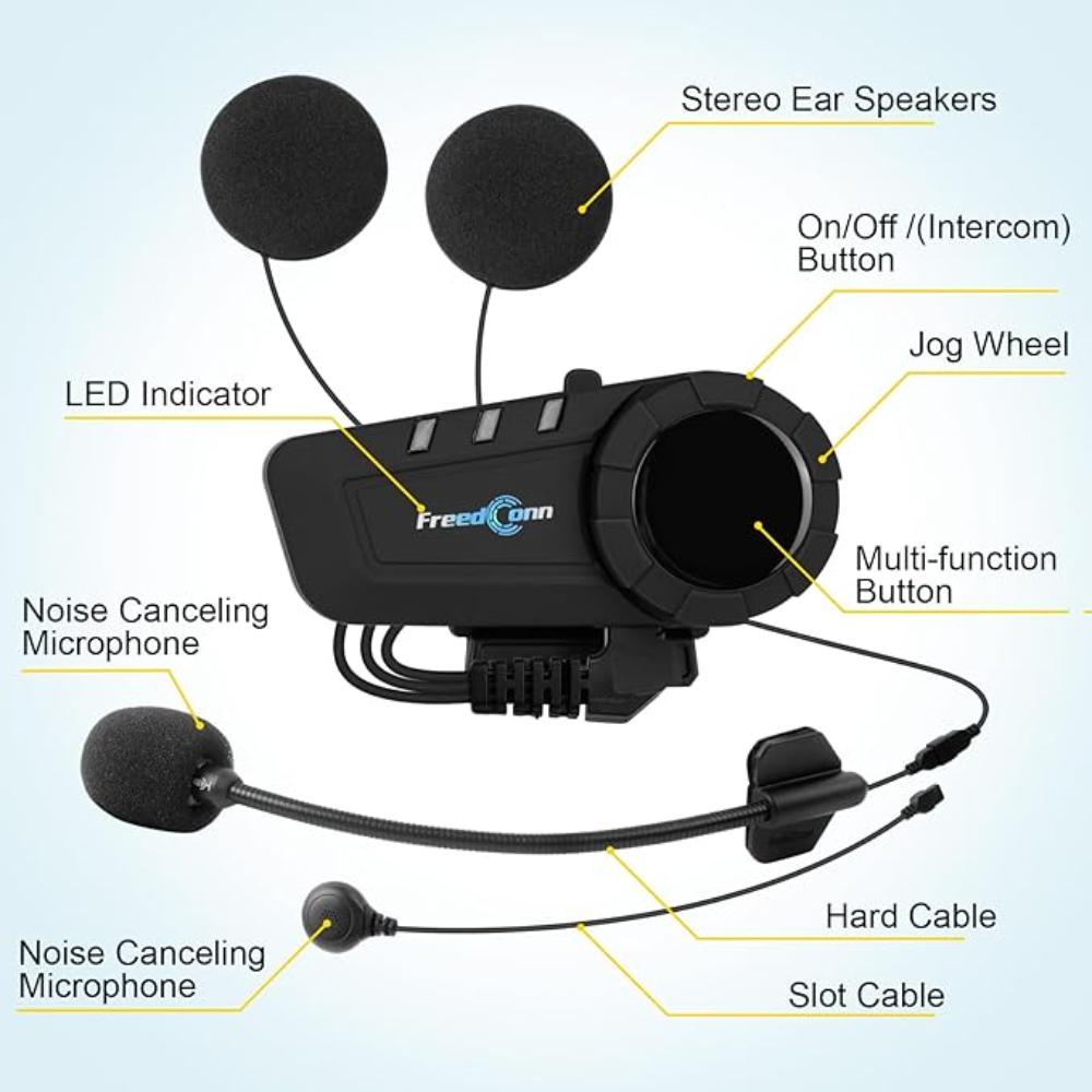 Auriculares Bluetooth para casco de motocicleta