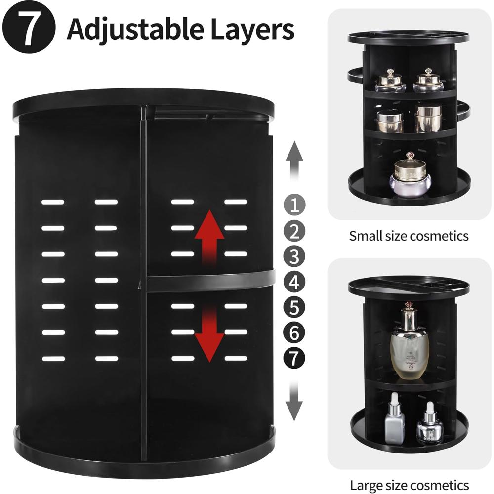 Organizador de maquillaje giratorio de 360 grados Seinlife