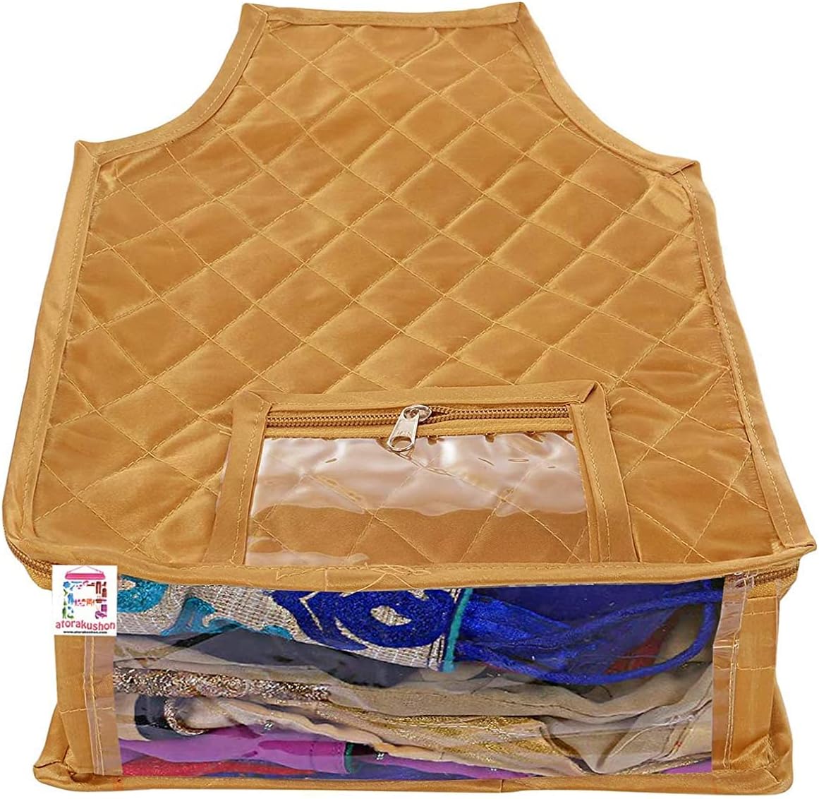 Juego de 4 piezas de tela de satén para blusas, bolsa de almacenamiento de ropa...