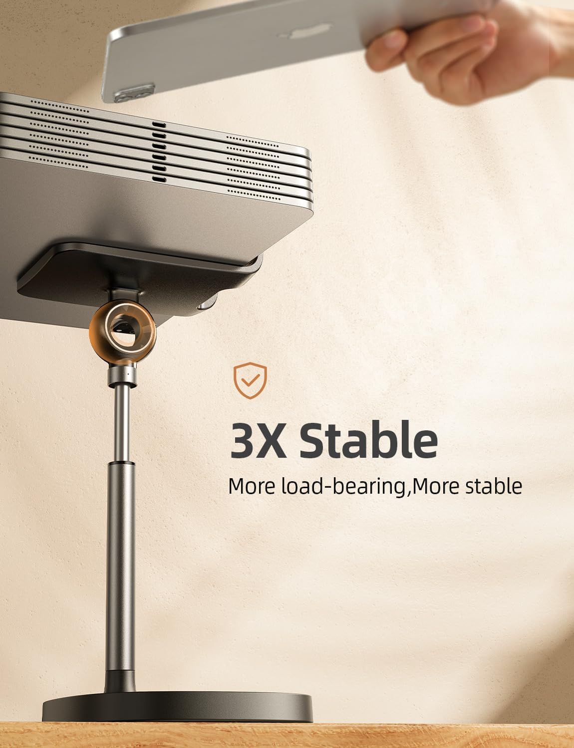LISEN - Soporte para teléfono celular, ajustable, accesorios para escritorio de...