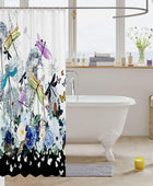 Regalos de libélula para mujer, cortina de baño de diente de león, colorida...
