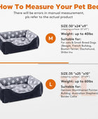 GASUR Cama rectangular para perros grandes, acogedora cama lavable, sofá...