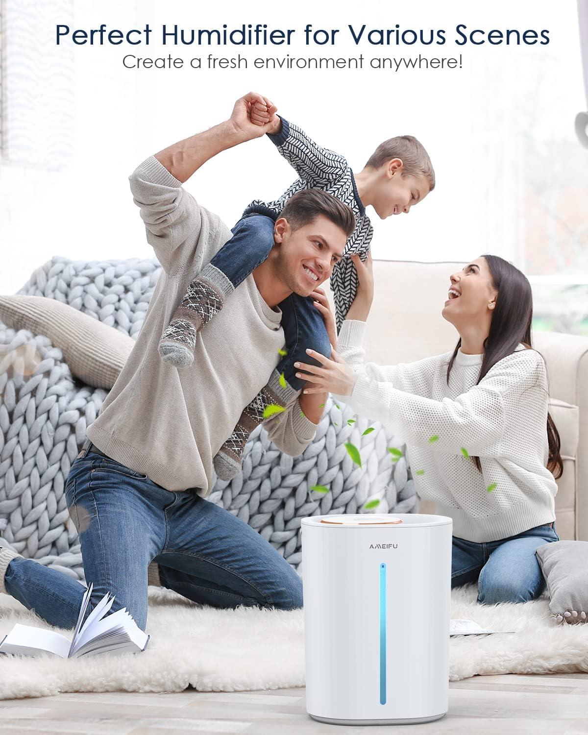 Humidificadores mejorados de 6.5L para habitaciones grandes, humidificadores