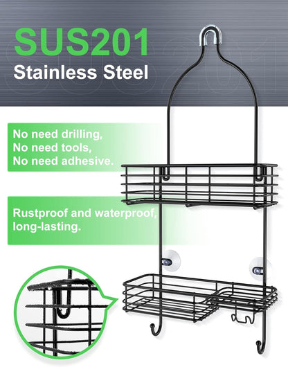 SMARTAKE Organizador colgante para cabezal de ducha, organizador de estante de