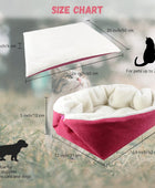 Cama autocalentable para gatos, tapete convertible para gatos, cama ligera para...