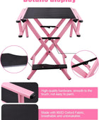 Lorvain Silla plegable de maquillaje para artista, silla de directores plegable...
