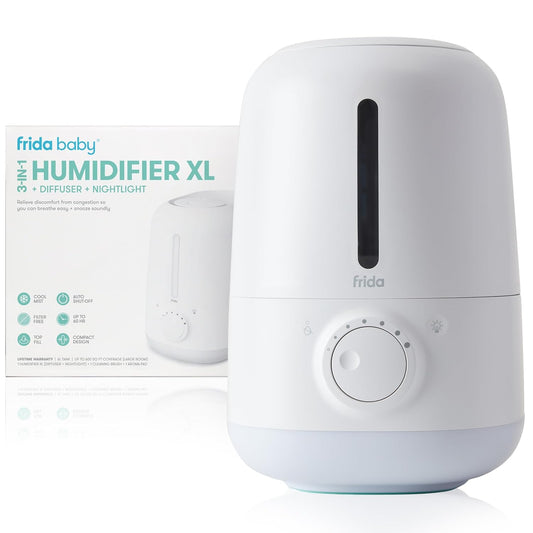 Frida Baby Humidificador de llenado superior 3 en 1 XL para dormitorio,...