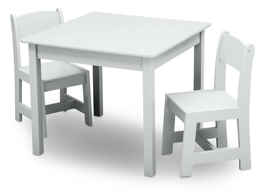 Delta Children - MySize - Juego de 3 piezas de mesa y 2 sillas de madera para...