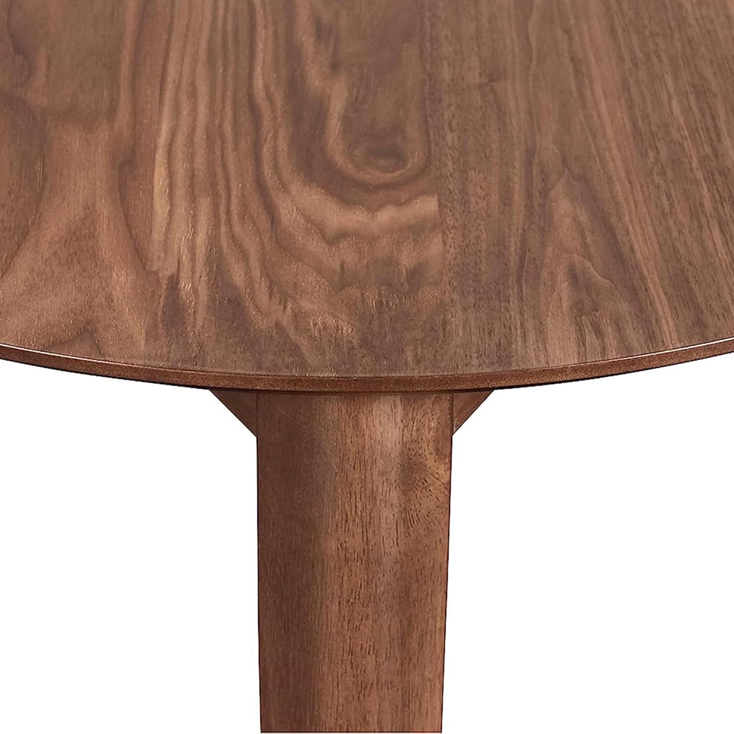 New Classic Furniture Oscar Mesa esquinera de madera, nogal