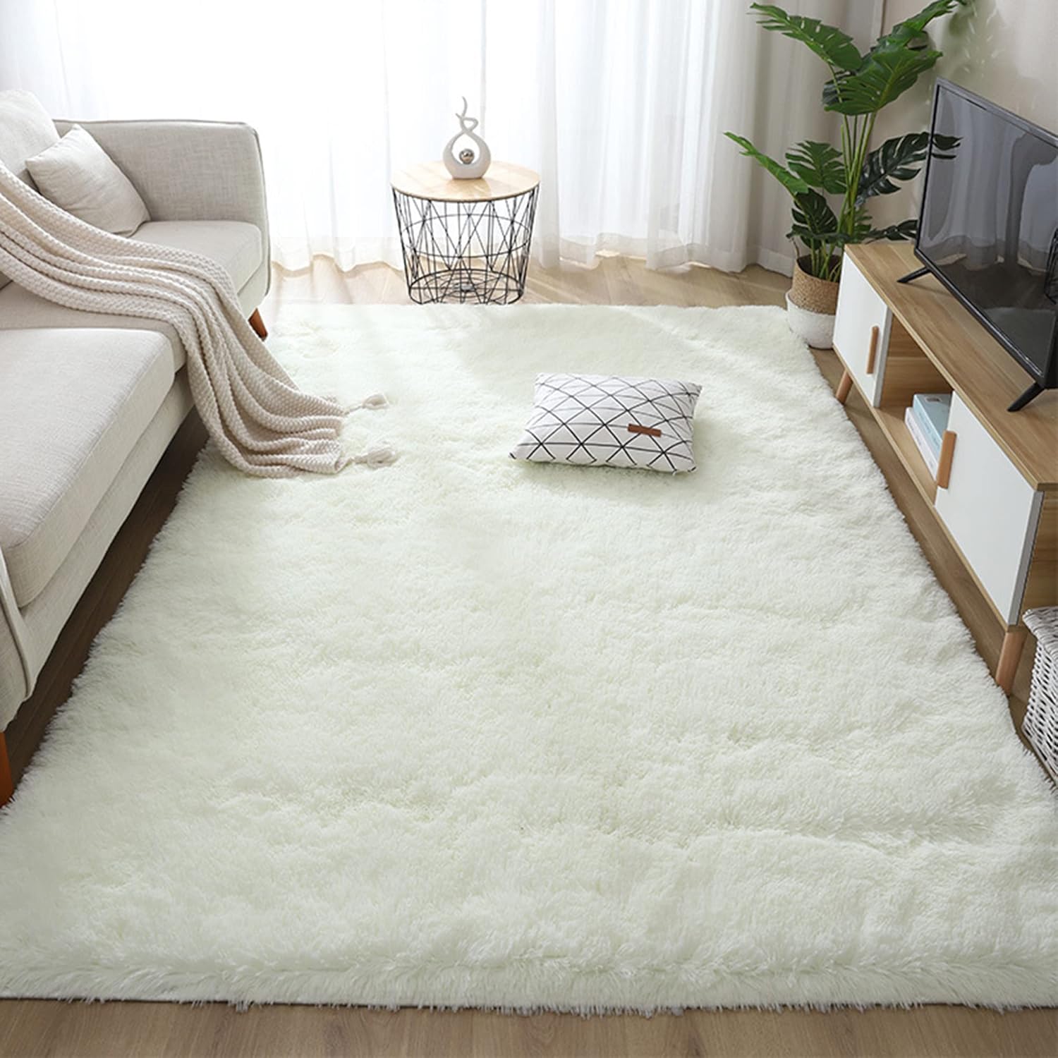 Alfombras de área ultra suaves para interiores y modernas, para decoración del...
