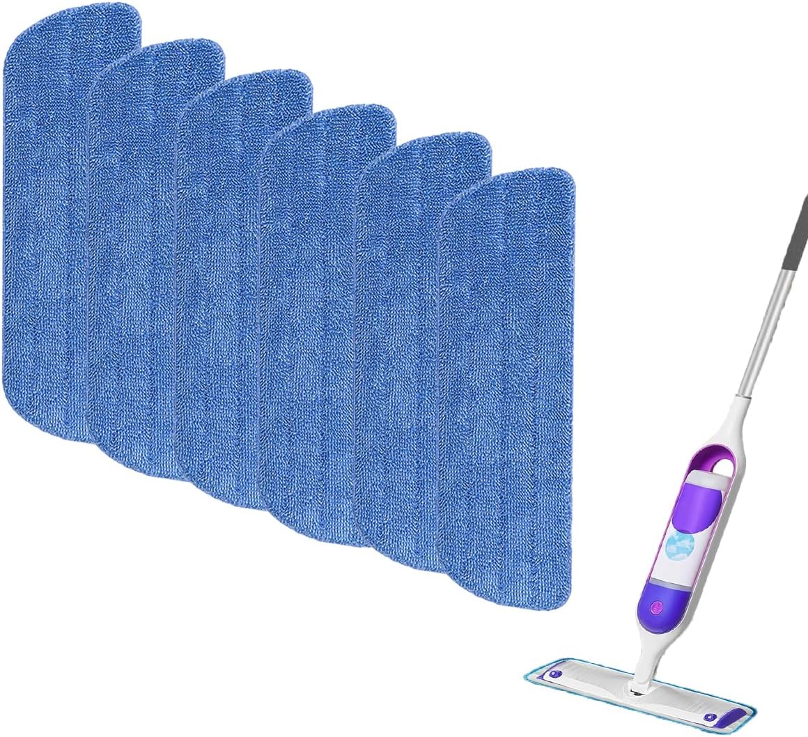 Paquete de 6 almohadillas de repuesto para trapeador compatibles con Swiffer...