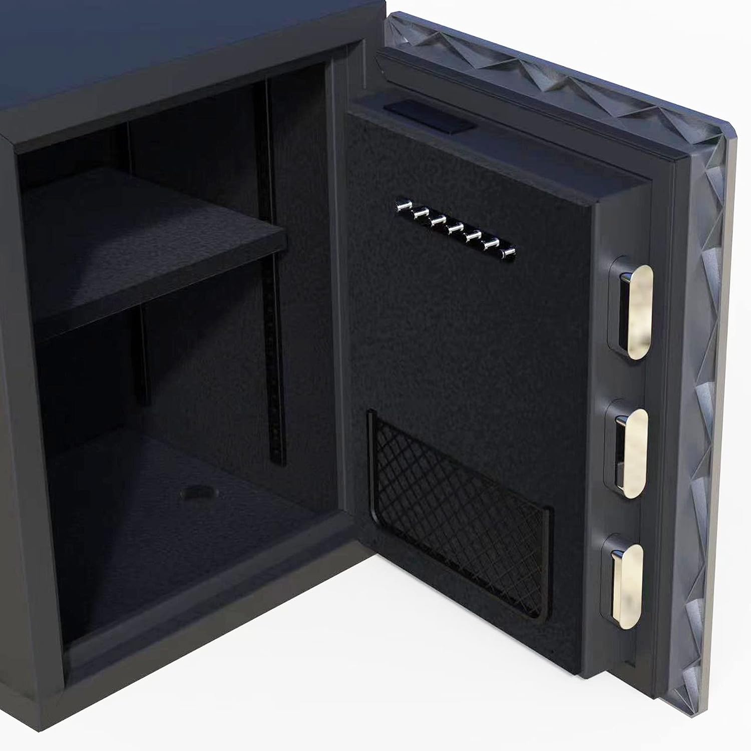 Caja de seguridad biométrica ignífuga, cajas fuertes contra incendios con...