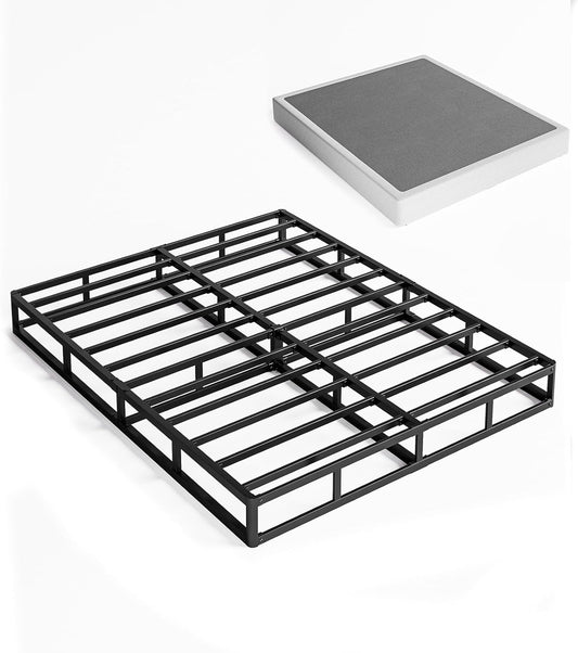 Base de colchón de metal de 7 pulgadas, fácil montaje, soporte resistente para