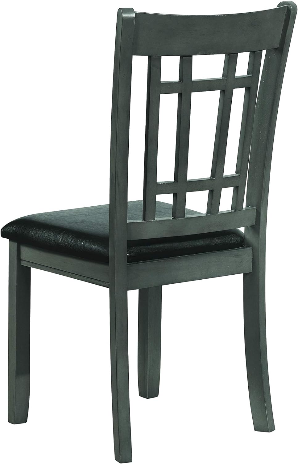 Furniture LAVON 108212 Juego de 2 sillas auxiliares acolchadas color espresso y