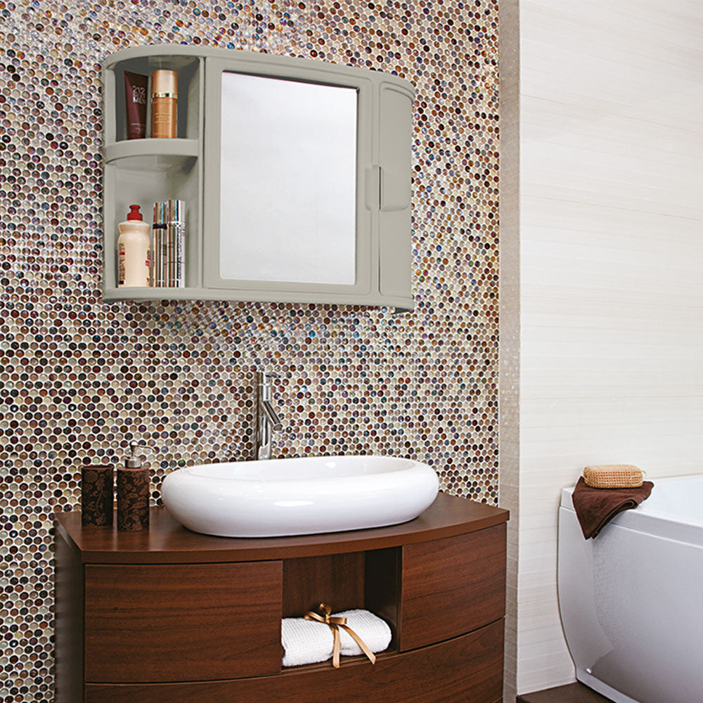 Gabinete para Baño con Espejo Taupe