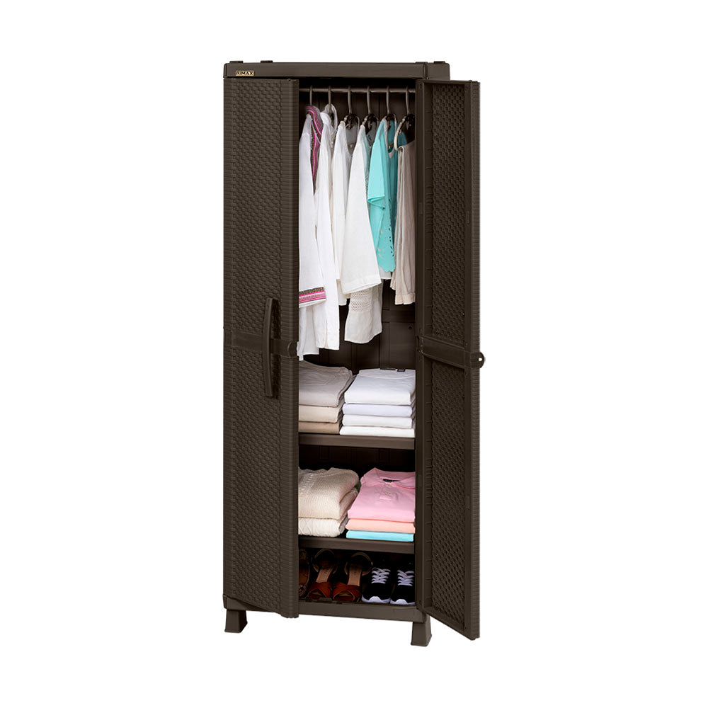 Armario Para Ropa Apariencia Rattan Wengue