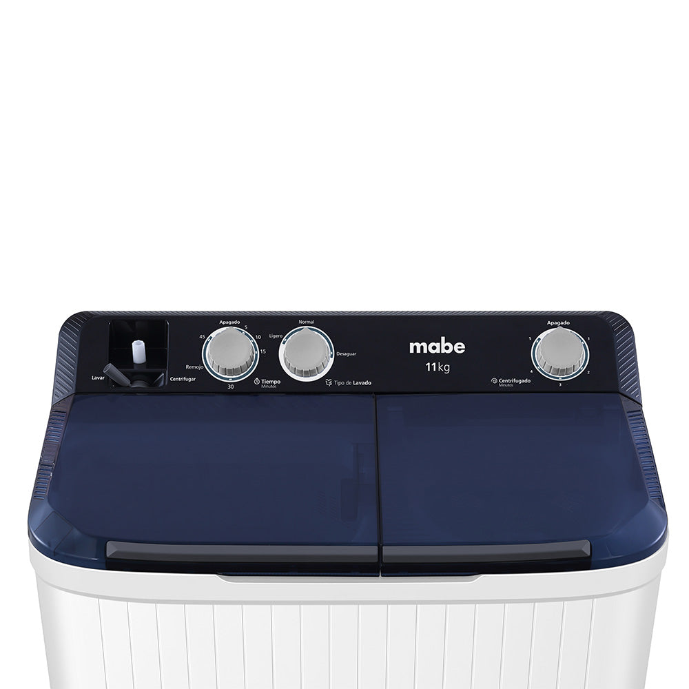 Lavadora Semiautomatica de 11 KG 24 Libras Blanco
