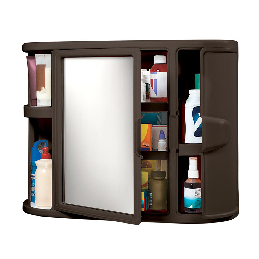 Gabinete para Baño con Espejo Wengue