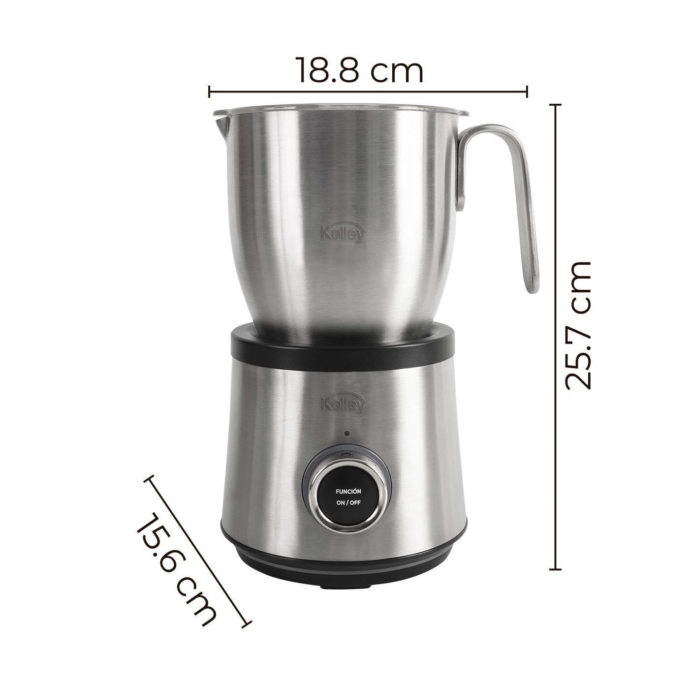 Chocolatera Kalley K-Ch, Plateado